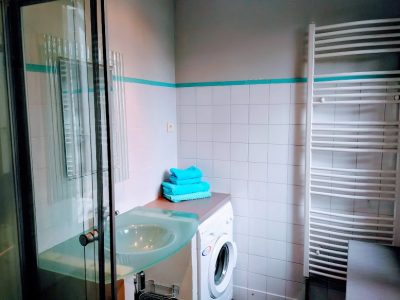 Salle d'eau du gîte Pic St Loup au Coquilloux à Montpellier