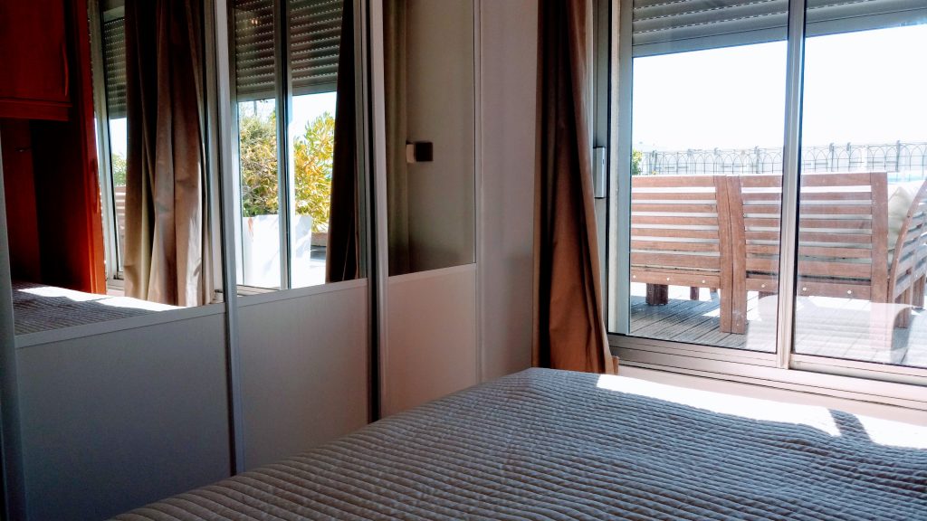 Chambre du Front de Mer location de vacances à la semaine ou au mois sur la plage de Palavas
